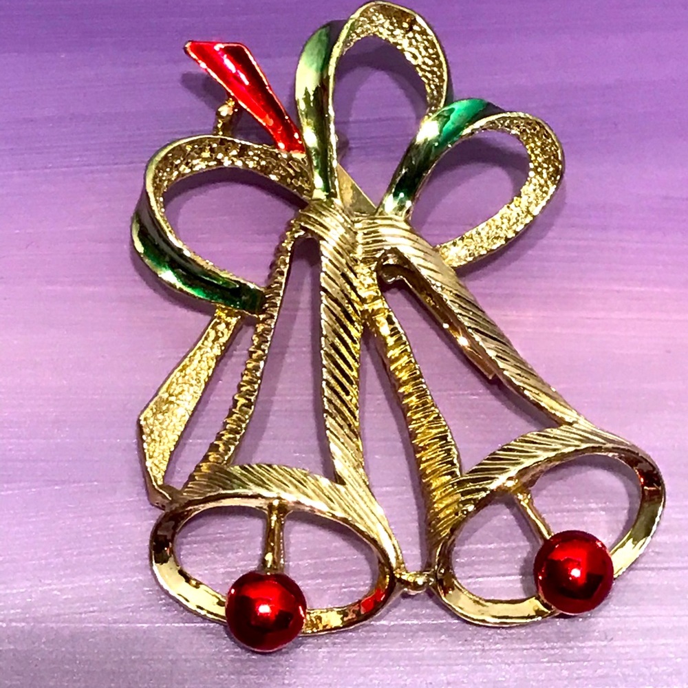 Vintage Gerry’s Christmas Bells Brooch